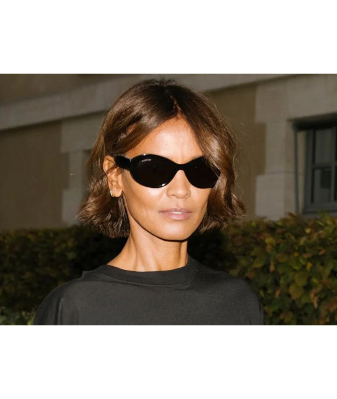 BALENCIAGA Черные пластиковые солнцезащитные очки, фото 5