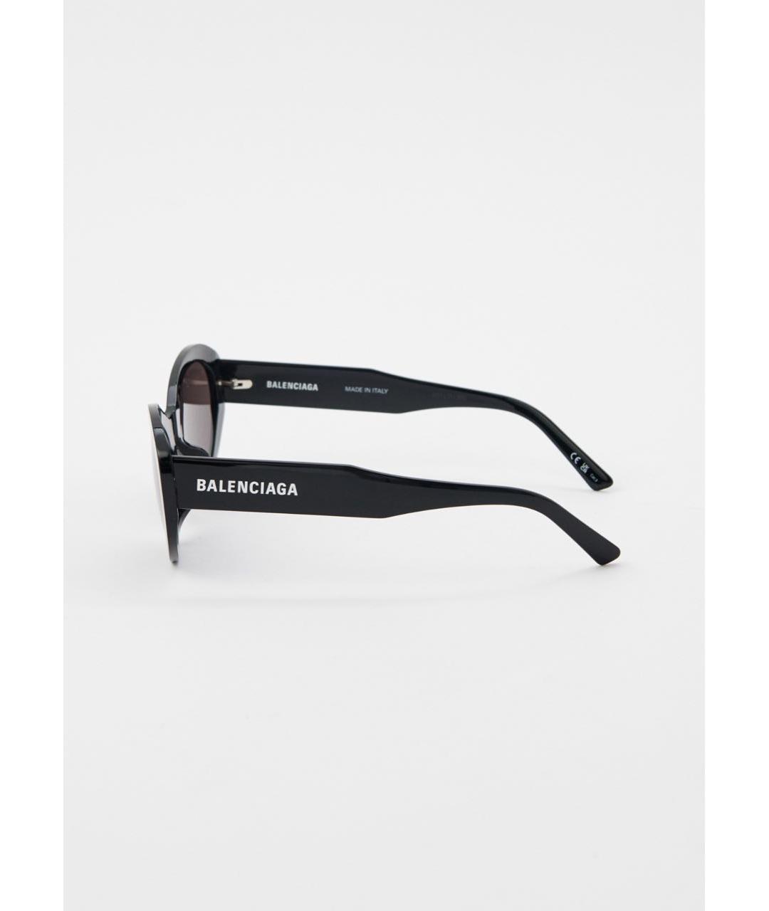 BALENCIAGA Черные пластиковые солнцезащитные очки, фото 8