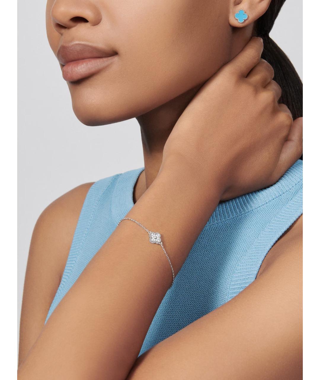 VAN CLEEF & ARPELS Серебрянный браслет из белого золота, фото 4