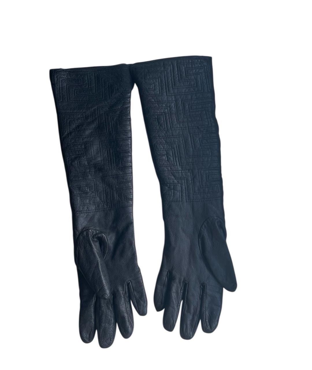 VERSACE Черные перчатки, фото 3