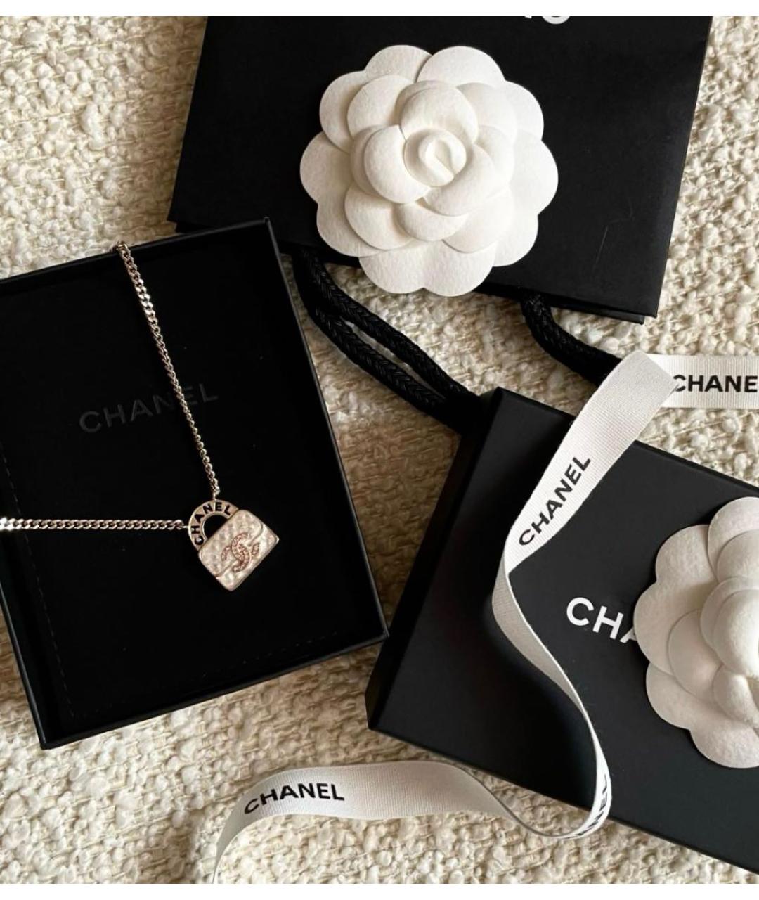 CHANEL Золотое металлическое колье, фото 5