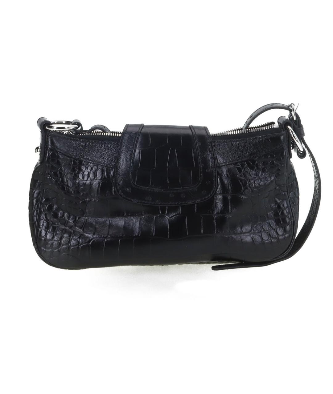 BALENCIAGA Черная кожаная сумка через плечо, фото 3