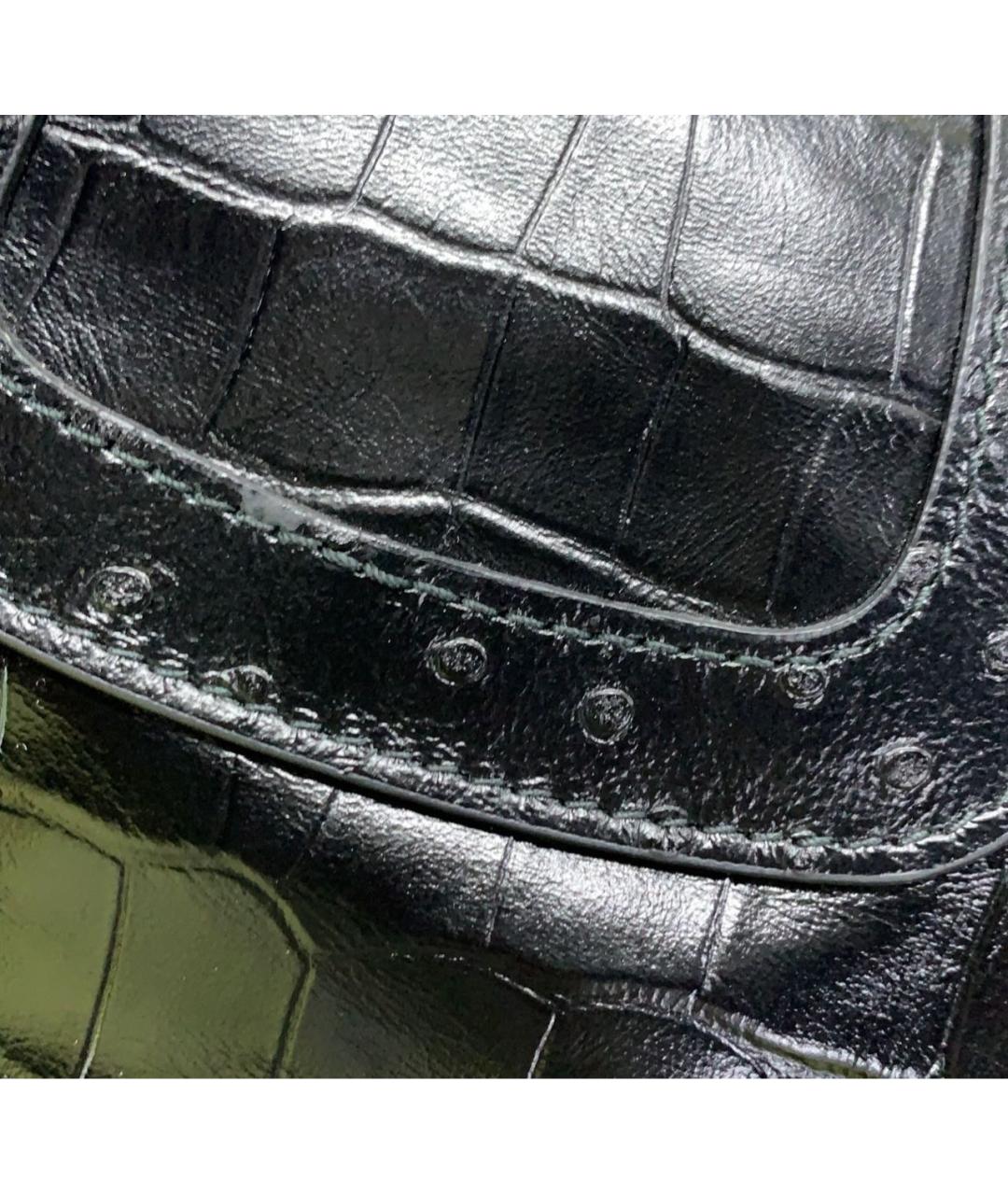 BALENCIAGA Черная кожаная сумка через плечо, фото 6