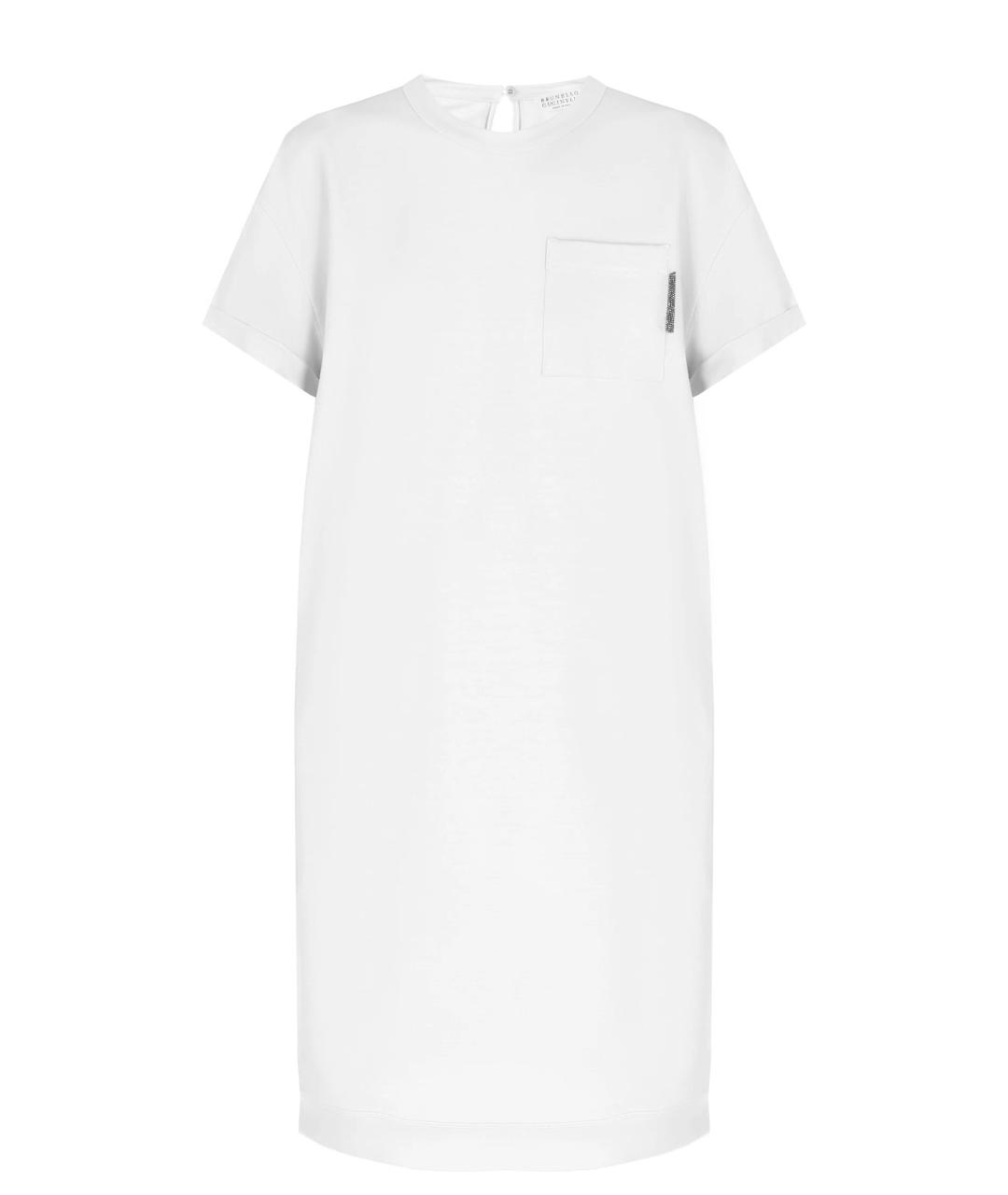 BRUNELLO CUCINELLI Бежевое хлопковое повседневное платье, фото 1