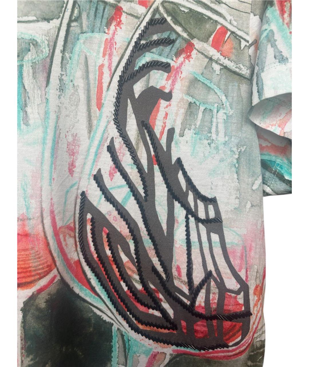 ROBERTO CAVALLI Мульти хлопковая футболка, фото 3