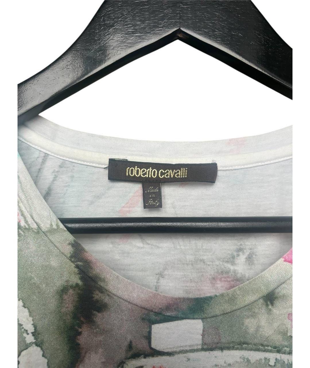 ROBERTO CAVALLI Мульти хлопковая футболка, фото 6