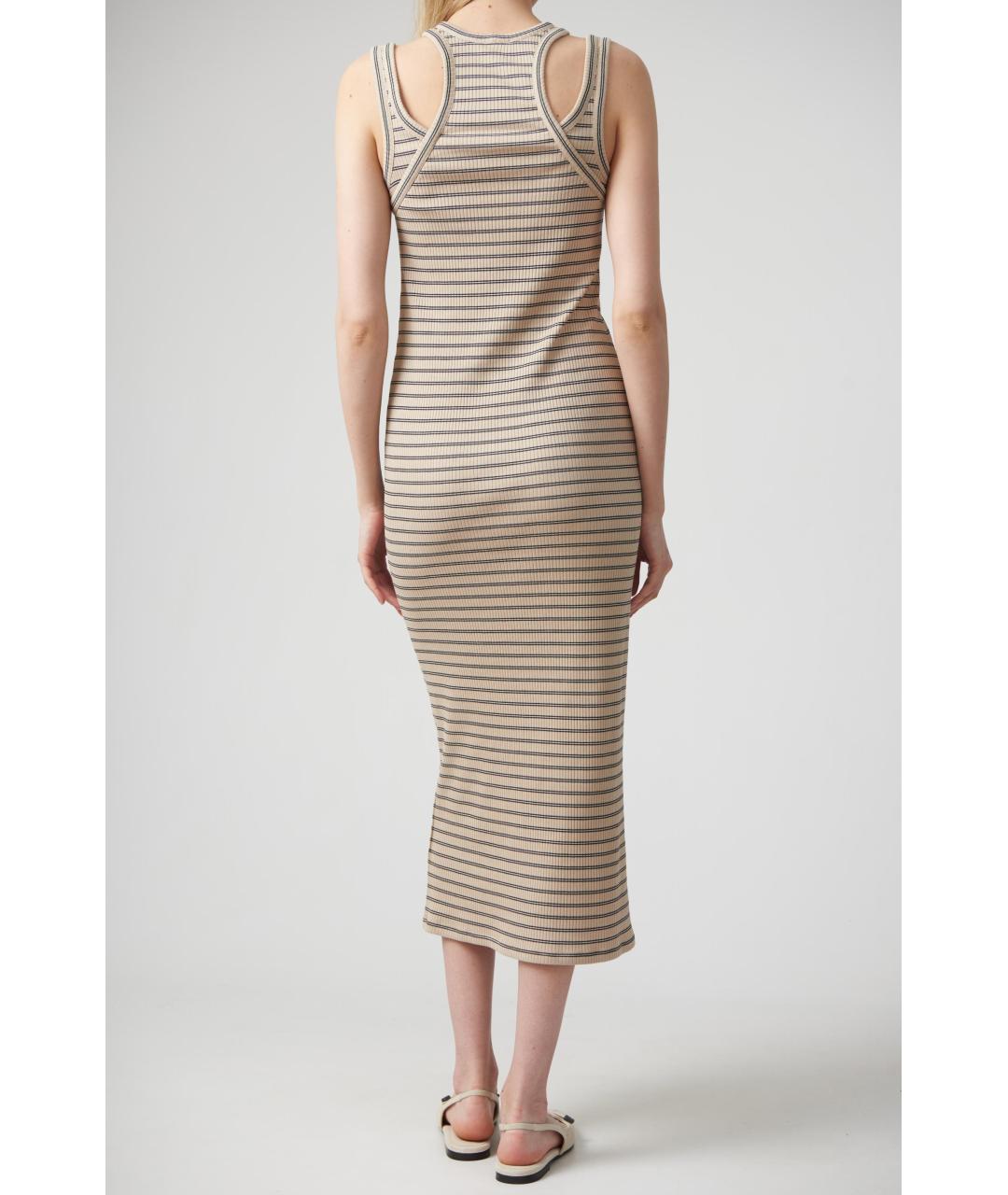 BRUNELLO CUCINELLI Мульти хлопковое повседневное платье, фото 5