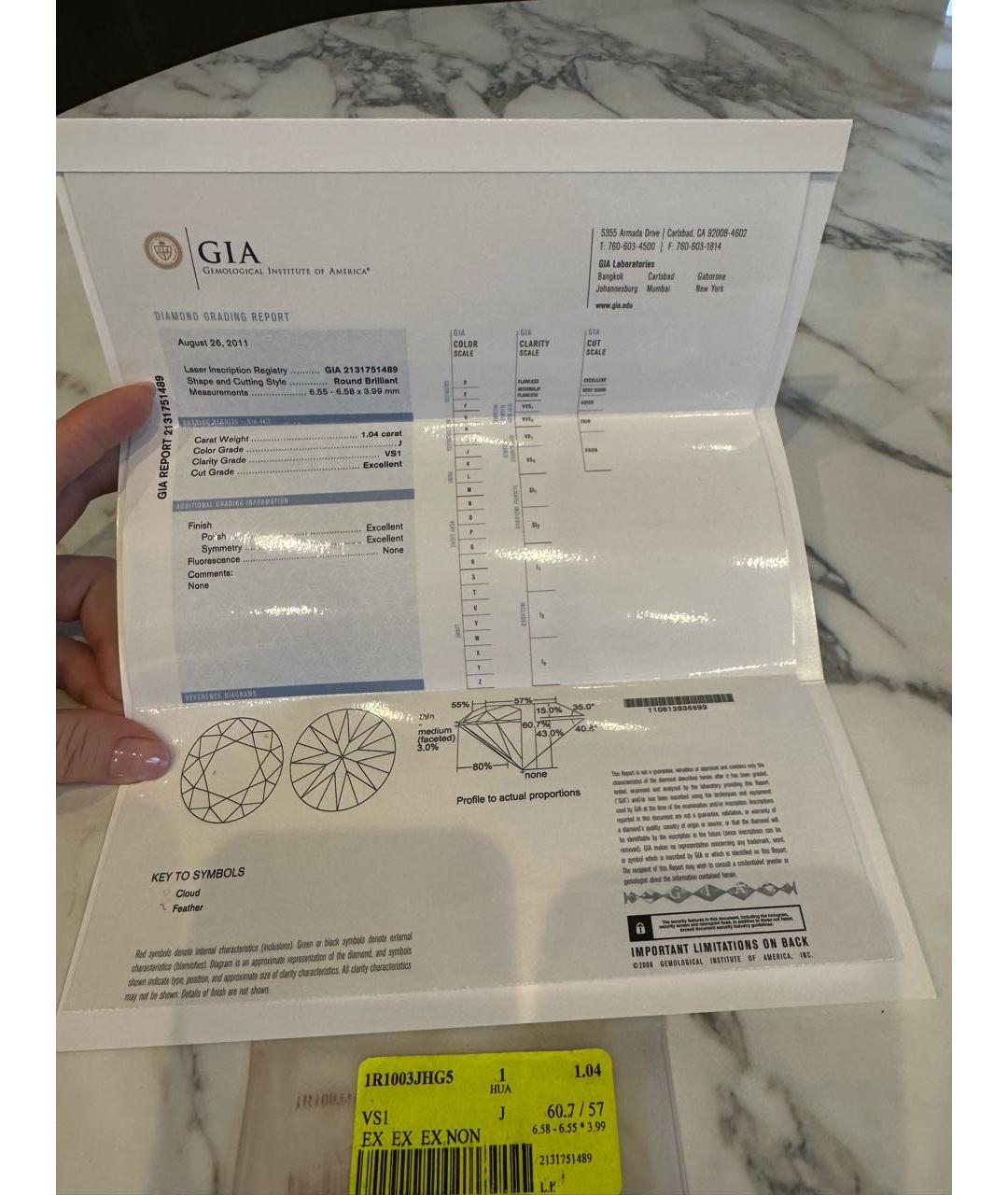 DE BEERS Серебряные серьги из белого золота, фото 6