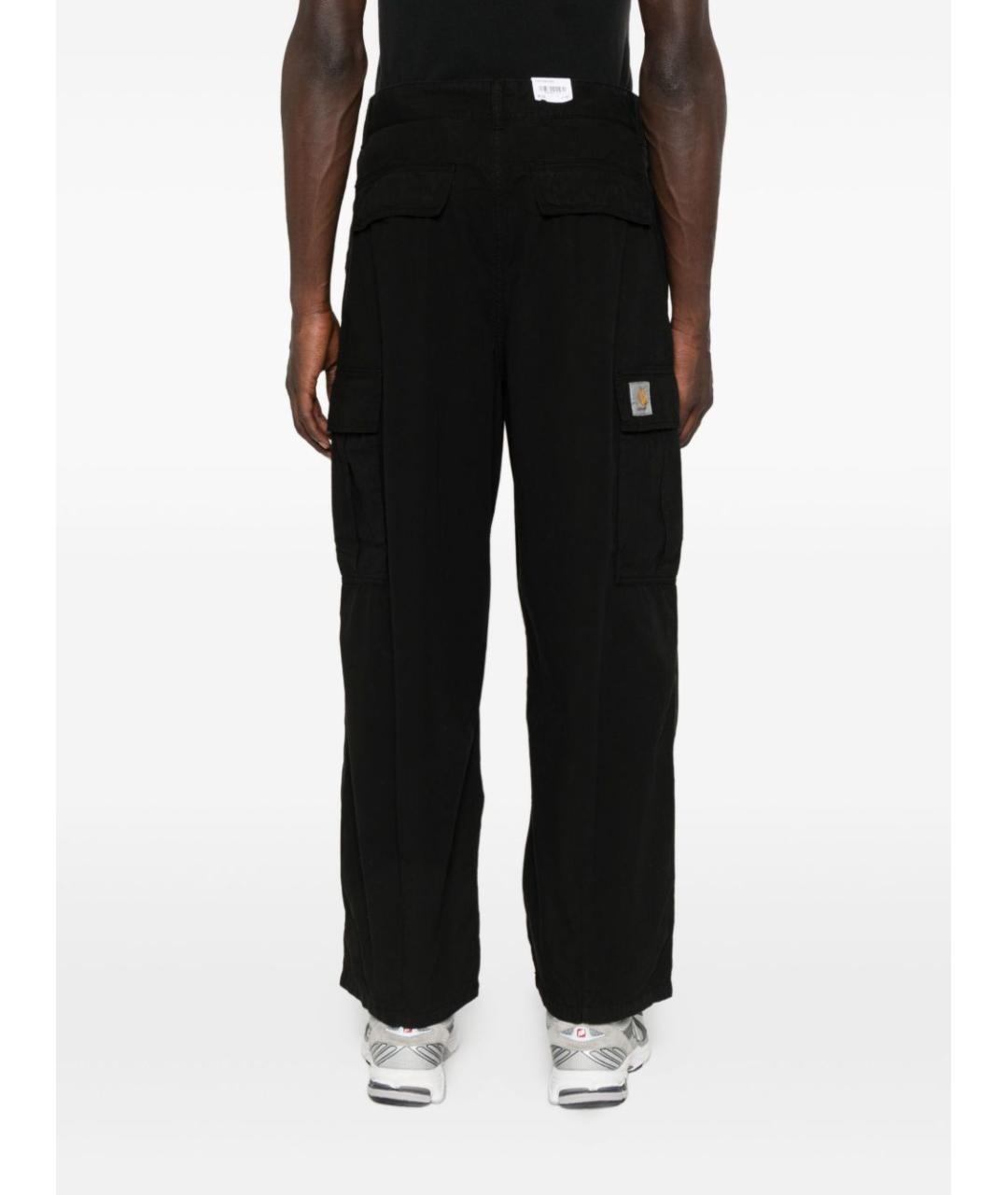 CARHARTT WIP Черные хлопковые повседневные брюки, фото 2