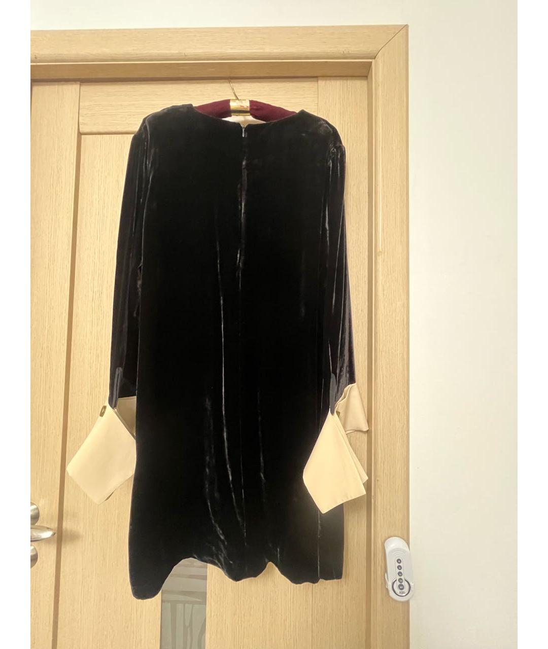 ERIKA CAVALLINI Черное бархатное вечернее платье, фото 2