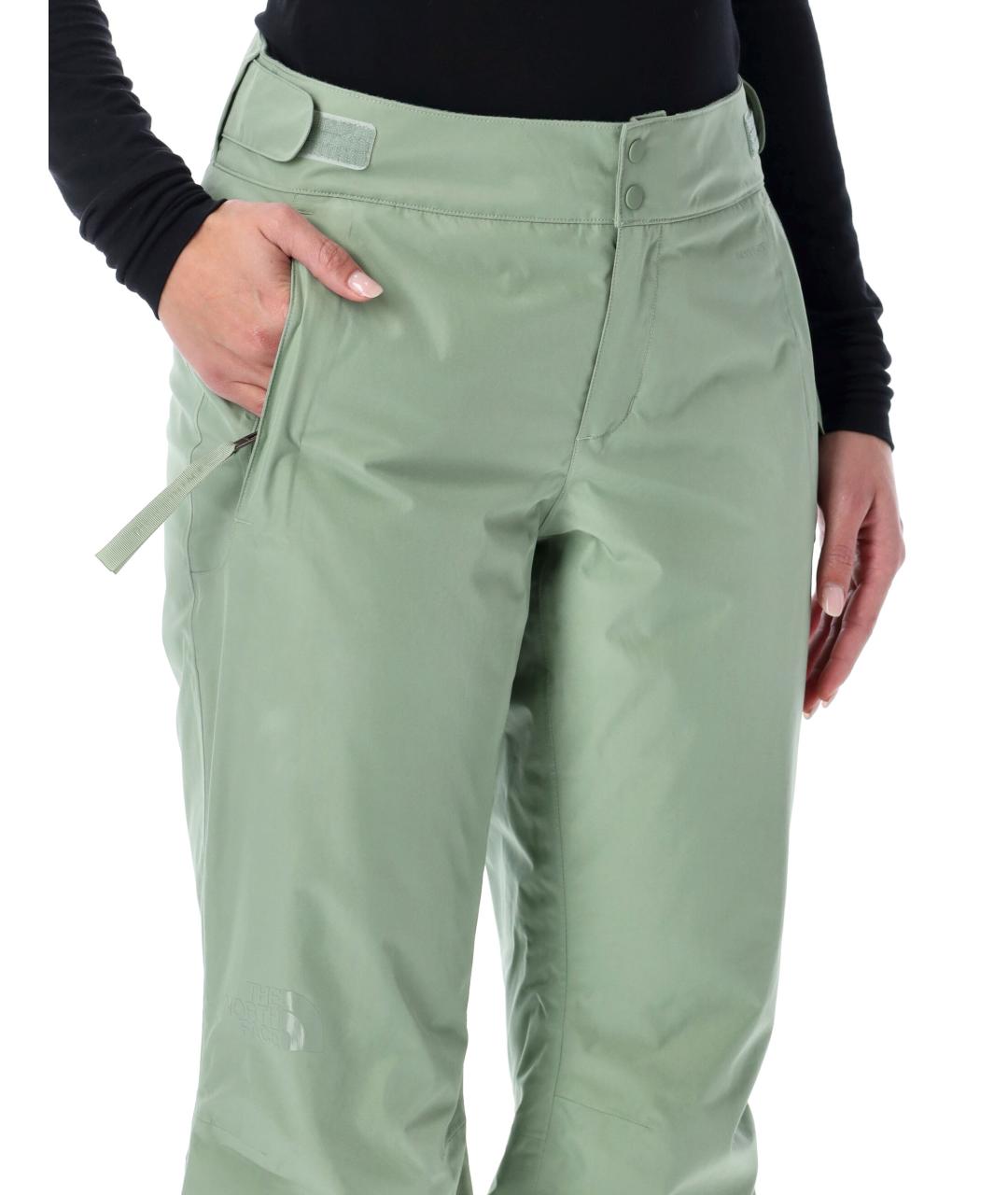 THE NORTH FACE Зеленые полиэстеровые прямые брюки, фото 3