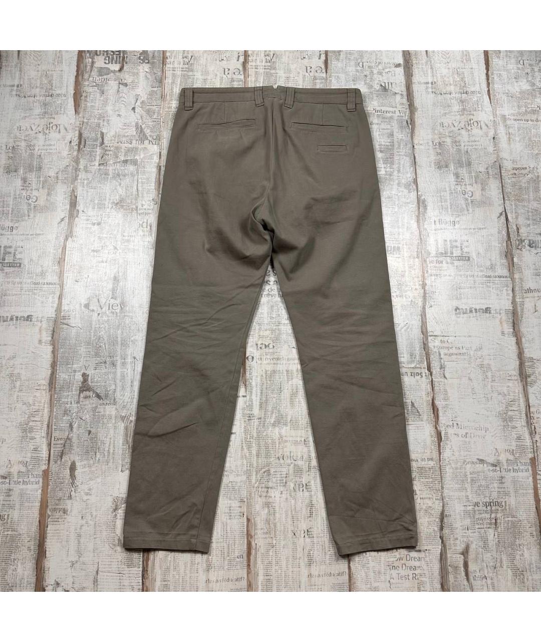 ELEVENTY Бежевые хлопко-эластановые повседневные брюки, фото 5