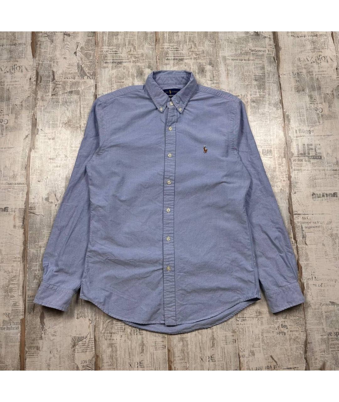 POLO RALPH LAUREN Голубая хлопковая кэжуал рубашка, фото 6