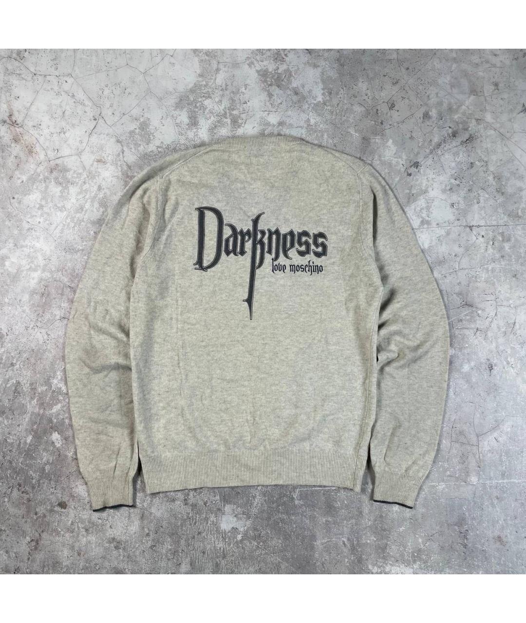 LOVE MOSCHINO Бежевый шерстяной джемпер / свитер, фото 2