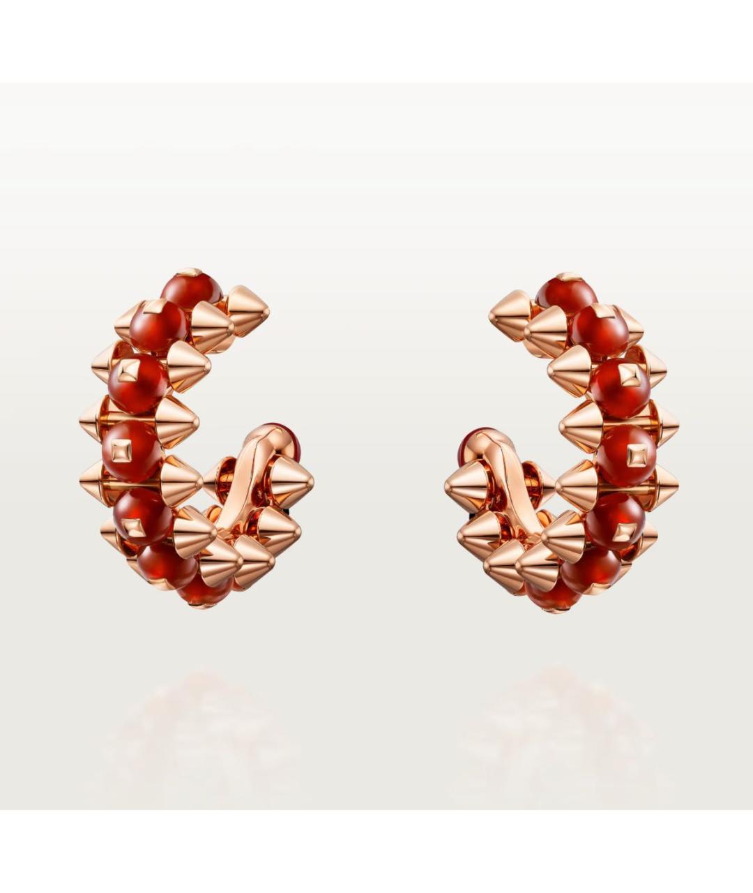 CARTIER Золотые серьги из розового золота, фото 3