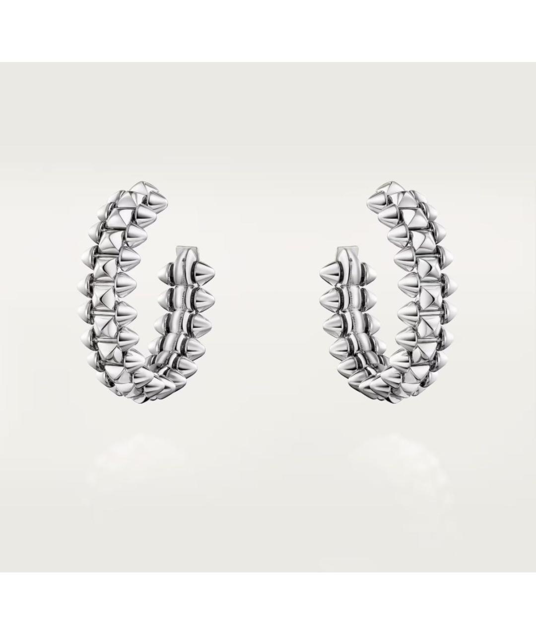 CARTIER Серебряные серьги из белого золота, фото 4