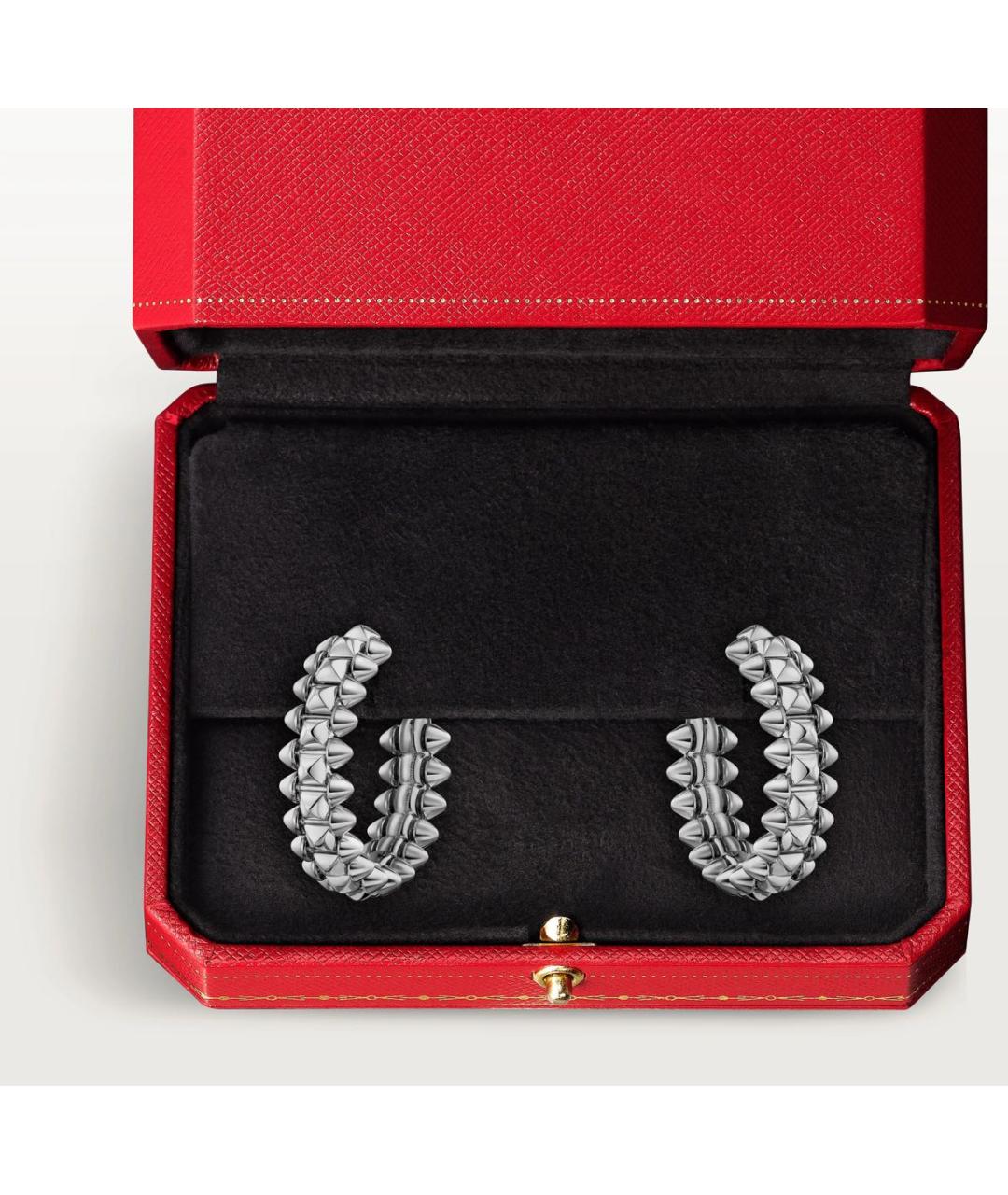 CARTIER Серебряные серьги из белого золота, фото 3