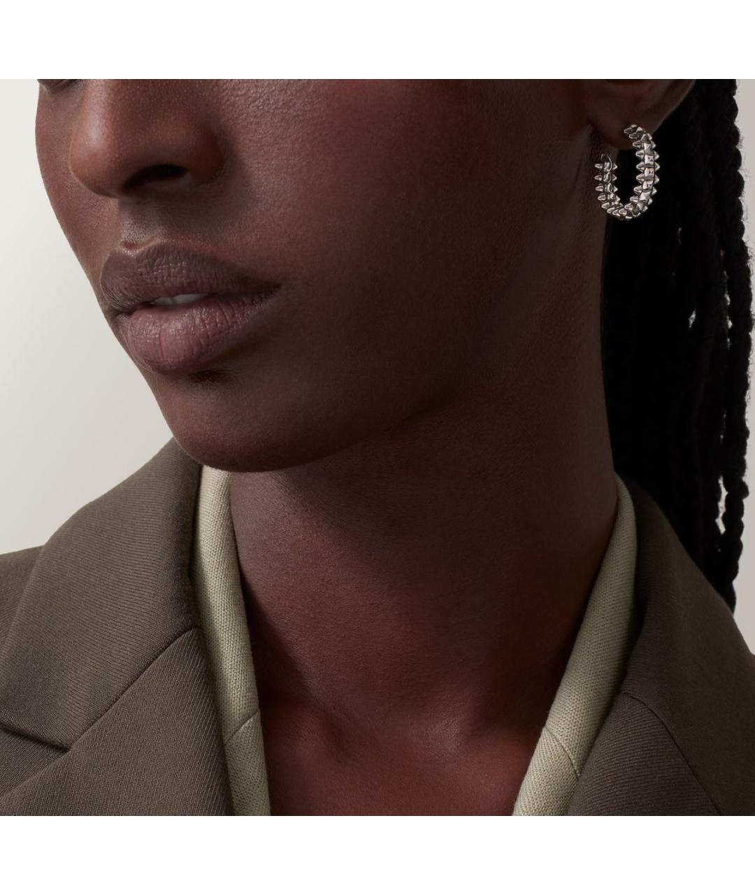 CARTIER Серебряные серьги из белого золота, фото 2