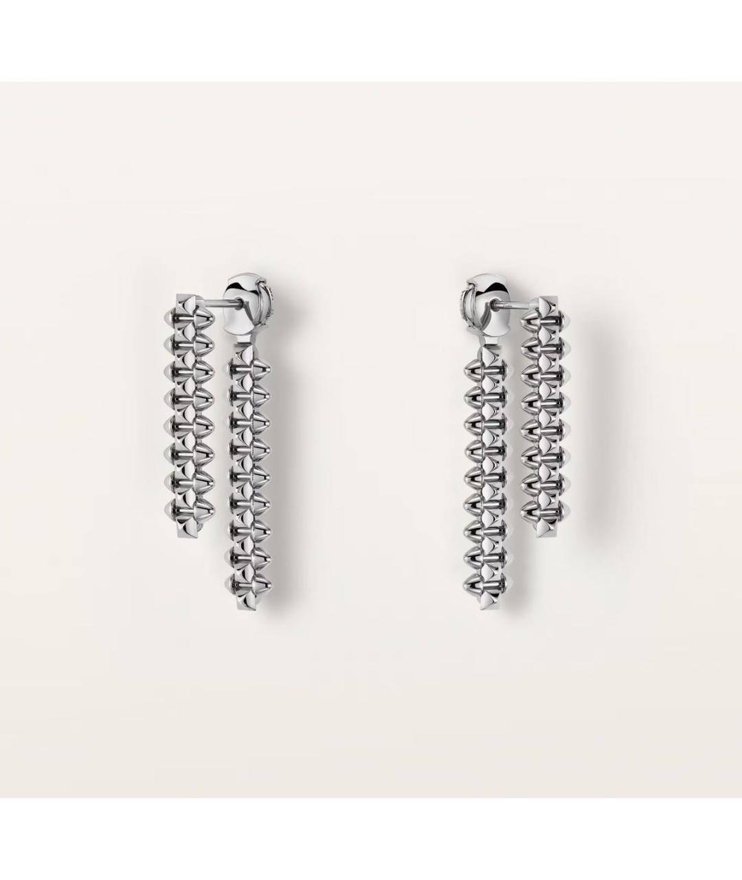 CARTIER Серебряные серьги из белого золота, фото 2