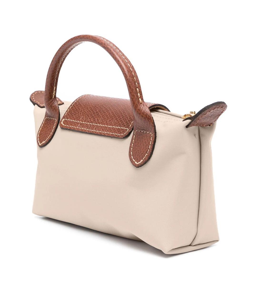 LONGCHAMP Белая сумка с короткими ручками, фото 3