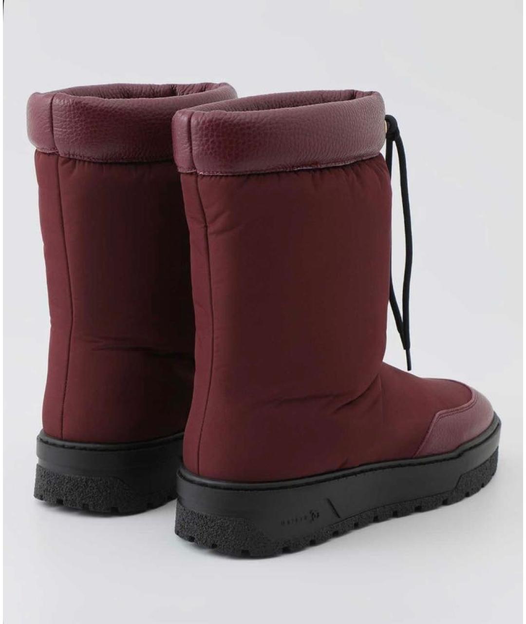 POLLINI Бордовые сапоги, фото 4