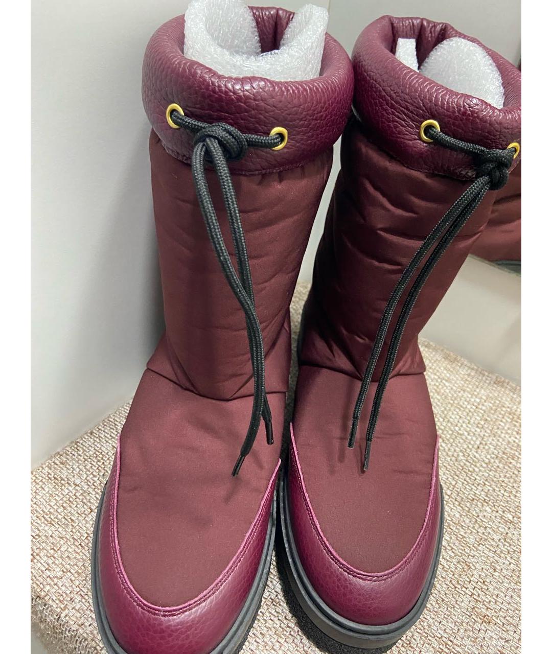 POLLINI Бордовые сапоги, фото 2