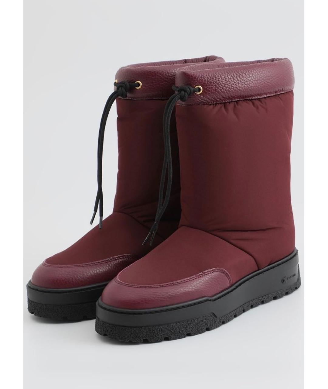 POLLINI Бордовые сапоги, фото 9