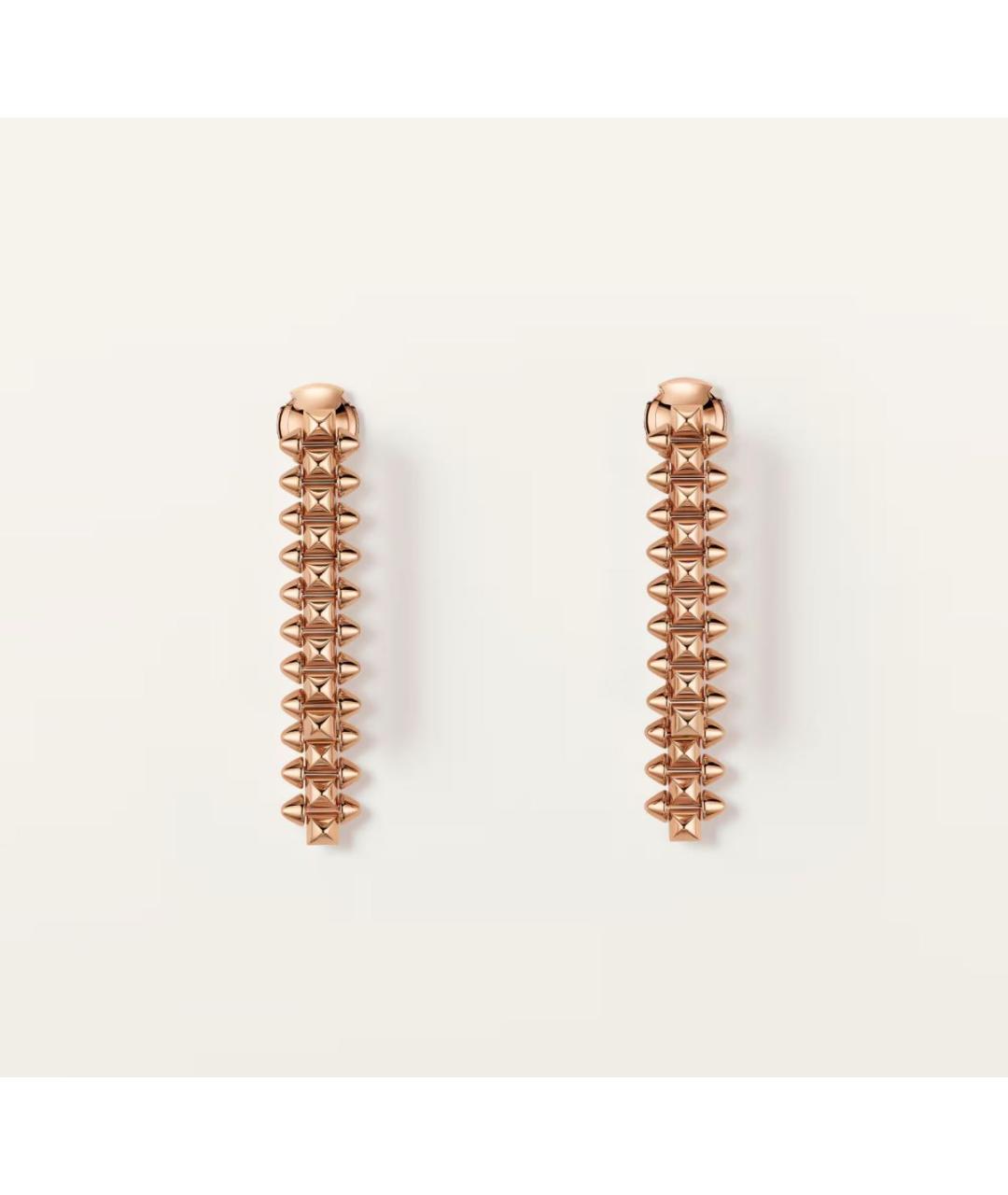 CARTIER Золотые серьги из розового золота, фото 4