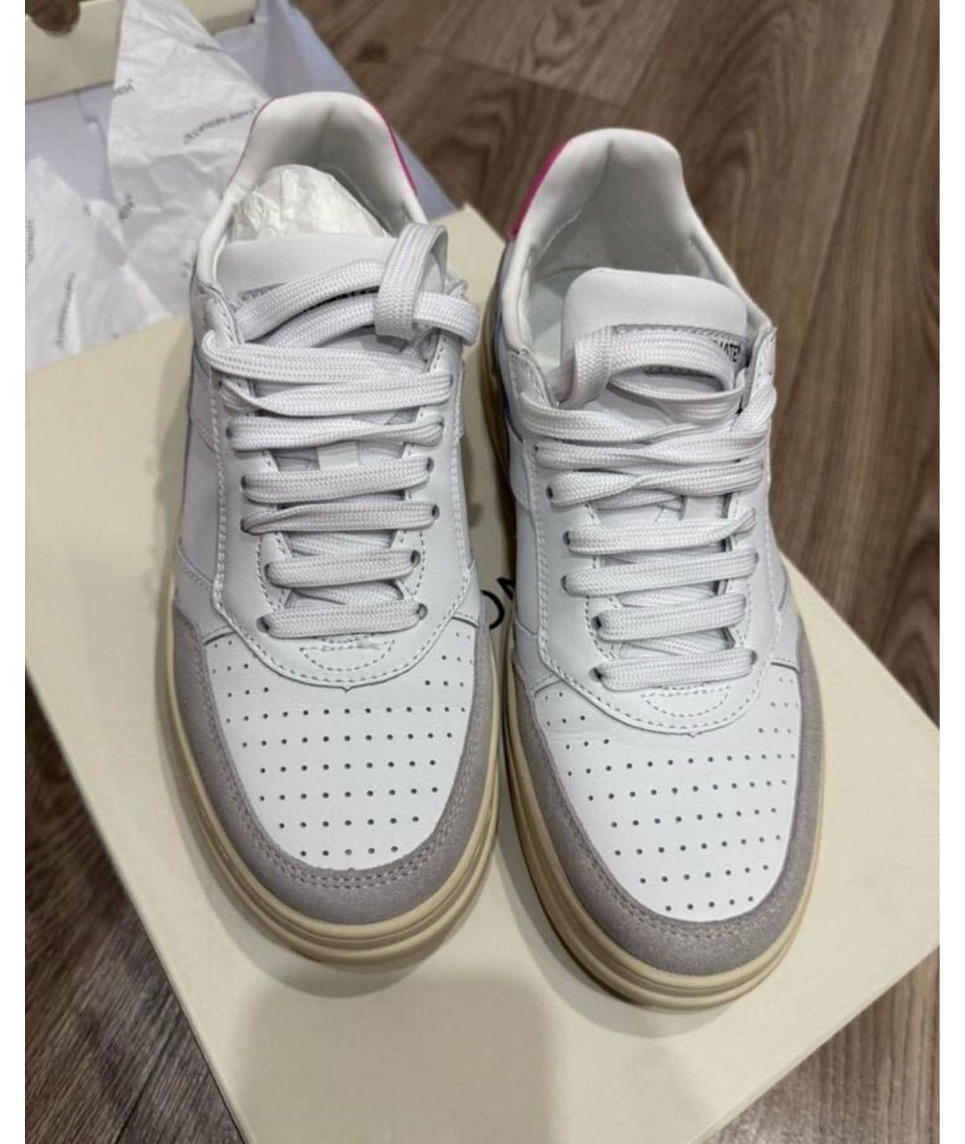 HINNOMINATE Белые кожаные кеды, фото 2