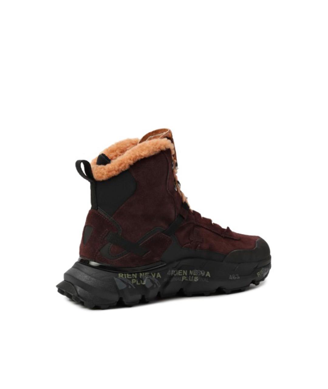 PREMIATA Коричневые замшевые кроссовки, фото 2