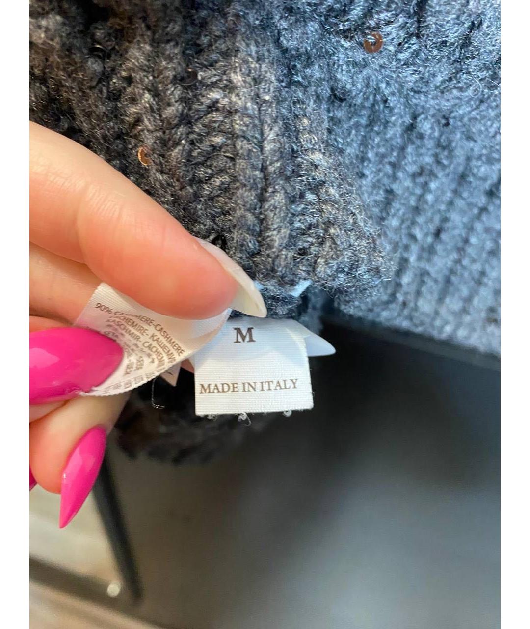 BRUNELLO CUCINELLI Серый кашемировый кардиган, фото 6