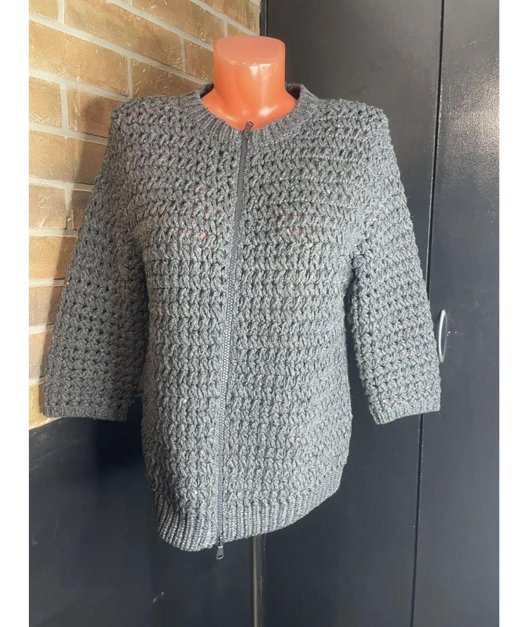 BRUNELLO CUCINELLI Серый кашемировый кардиган, фото 7