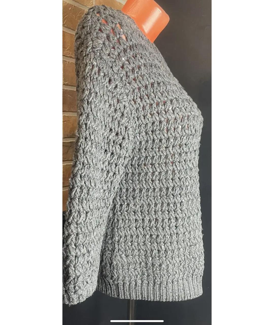 BRUNELLO CUCINELLI Серый кашемировый кардиган, фото 4