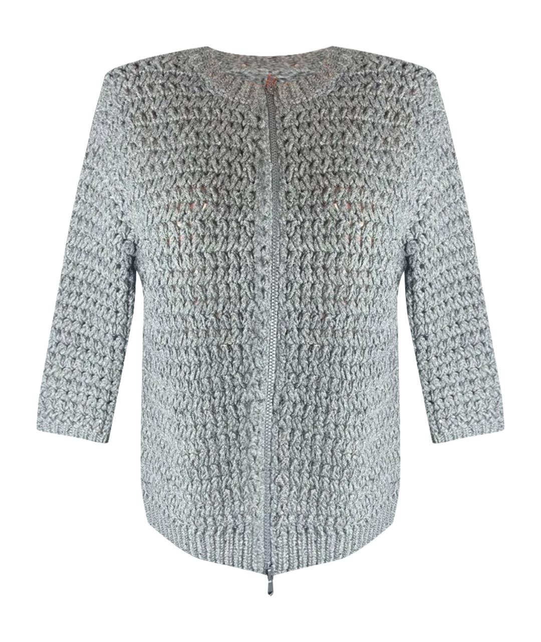 BRUNELLO CUCINELLI Серый кашемировый кардиган, фото 1