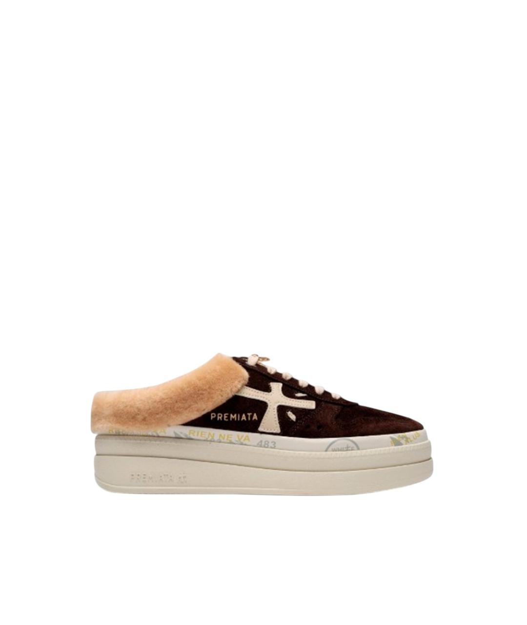 PREMIATA Коричневые кеды, фото 4