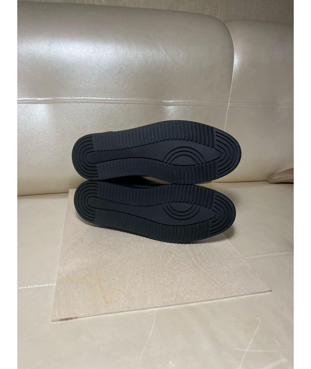 Filling pieces Антрацитовые нубуковые низкие кроссовки / кеды, фото 5