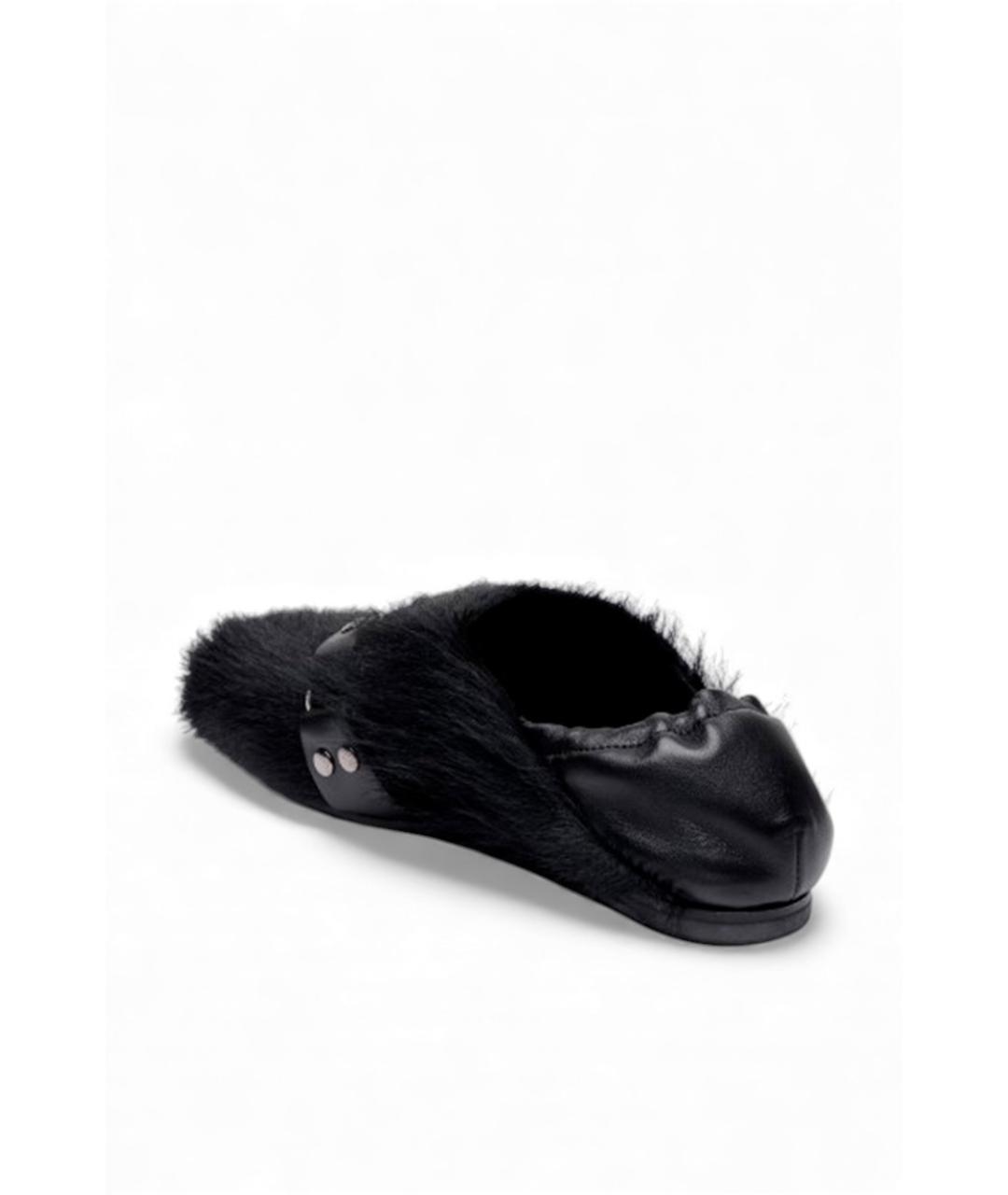 PREMIATA Черные кожаные мюли, фото 3