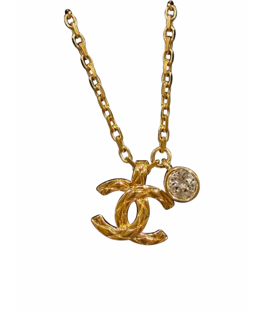 CHANEL Золотое металлическое колье, фото 1