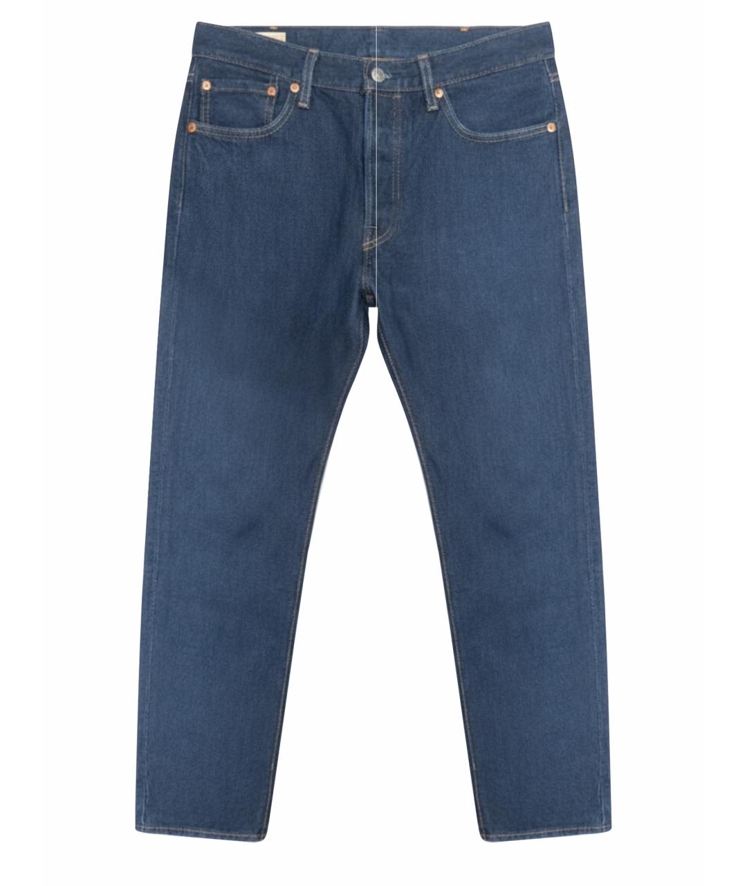 LEVI'S Темно-синие хлопковые прямые джинсы, фото 1