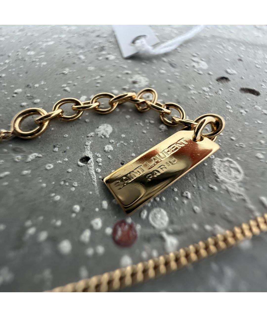 SAINT LAURENT Золотой браслет, фото 2