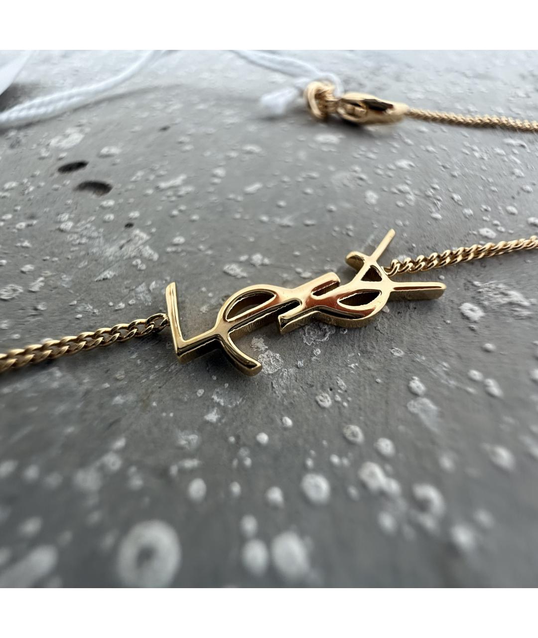 SAINT LAURENT Золотой браслет, фото 6