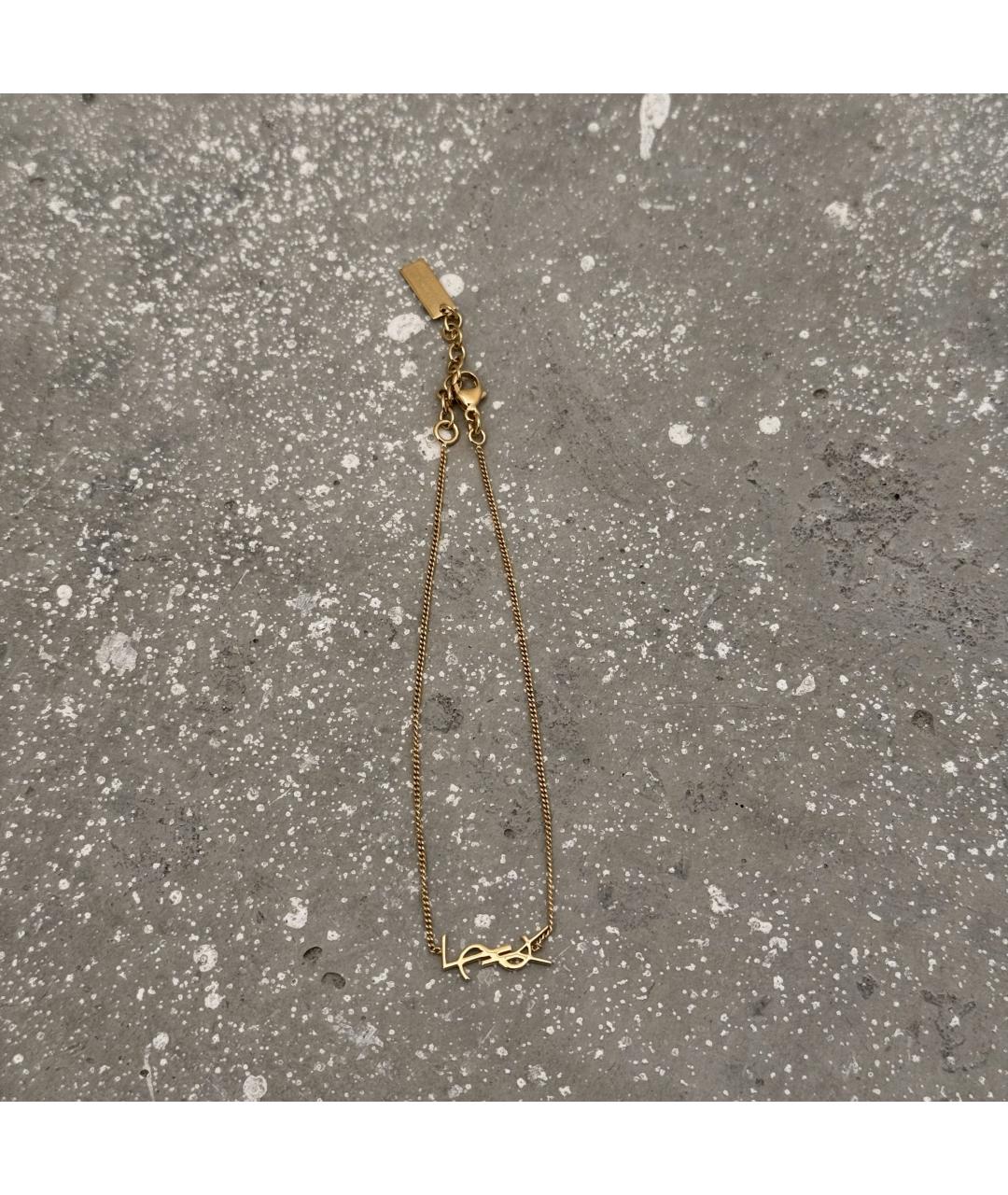 SAINT LAURENT Золотой браслет, фото 3