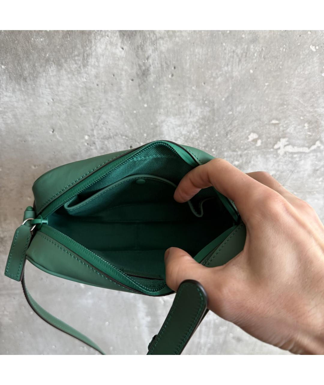 GUCCI Зеленая кожаная сумка через плечо, фото 8