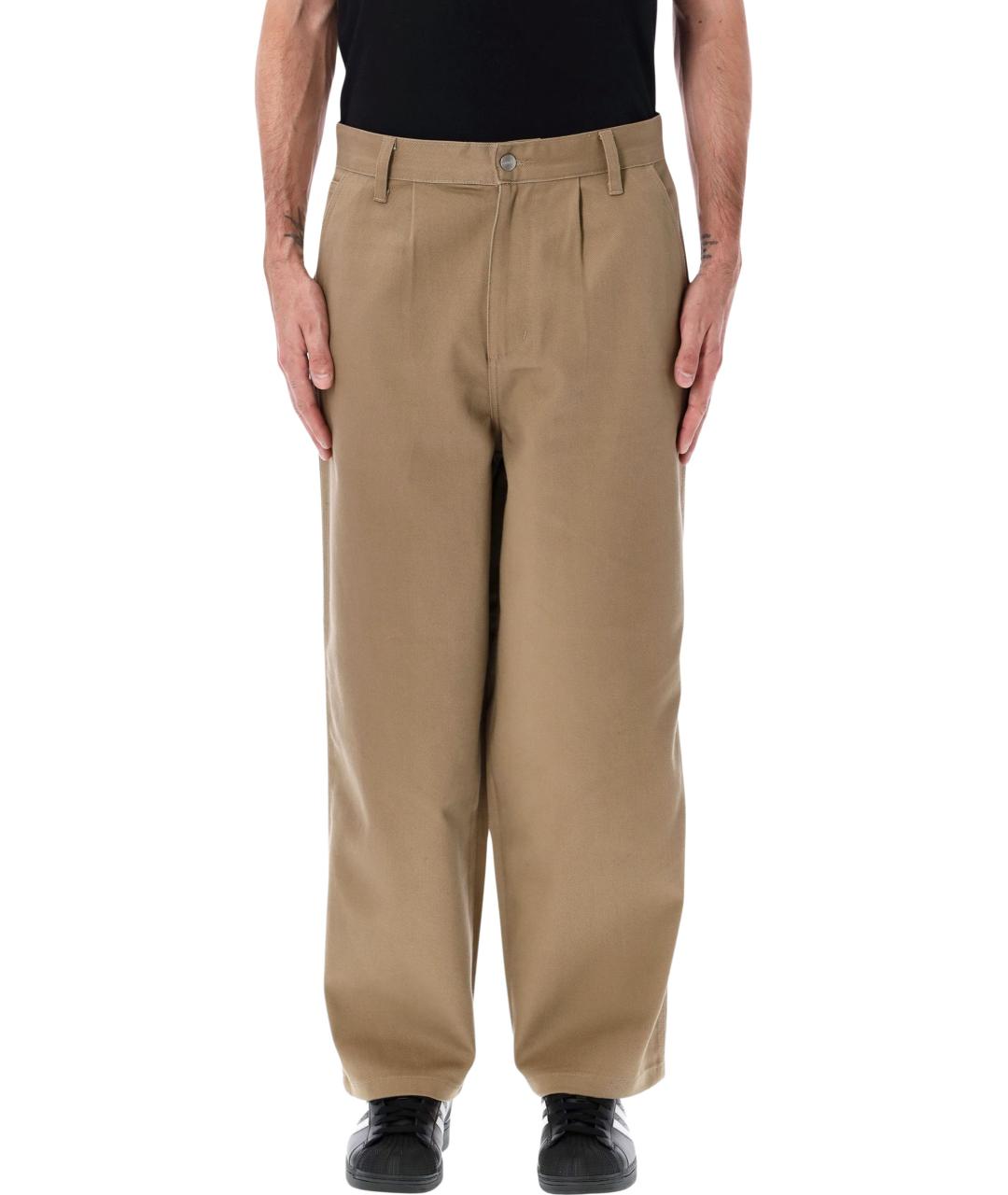 CARHARTT WIP Бежевые хлопковые повседневные брюки, фото 1