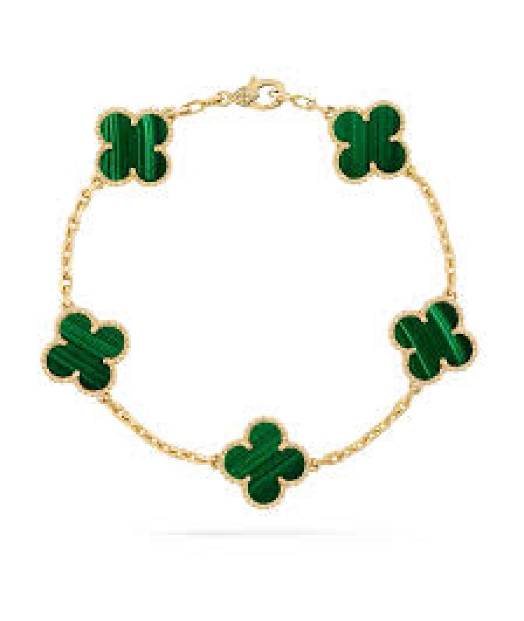 VAN CLEEF & ARPELS Зеленый браслет из желтого золота, фото 1