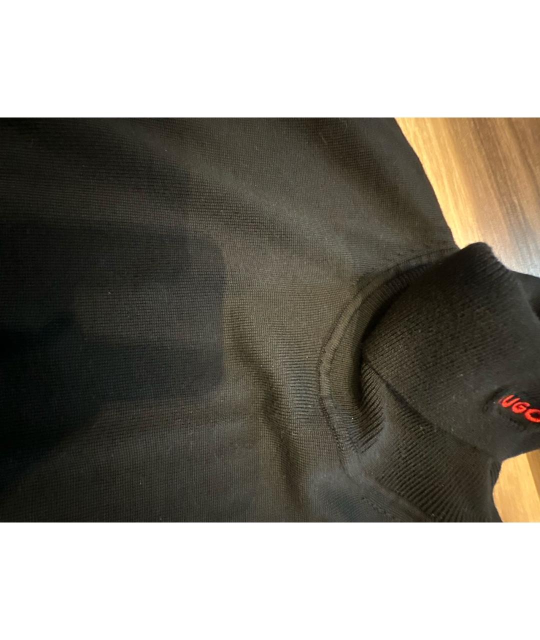 HUGO BOSS Черная шерстяная водолазка, фото 4