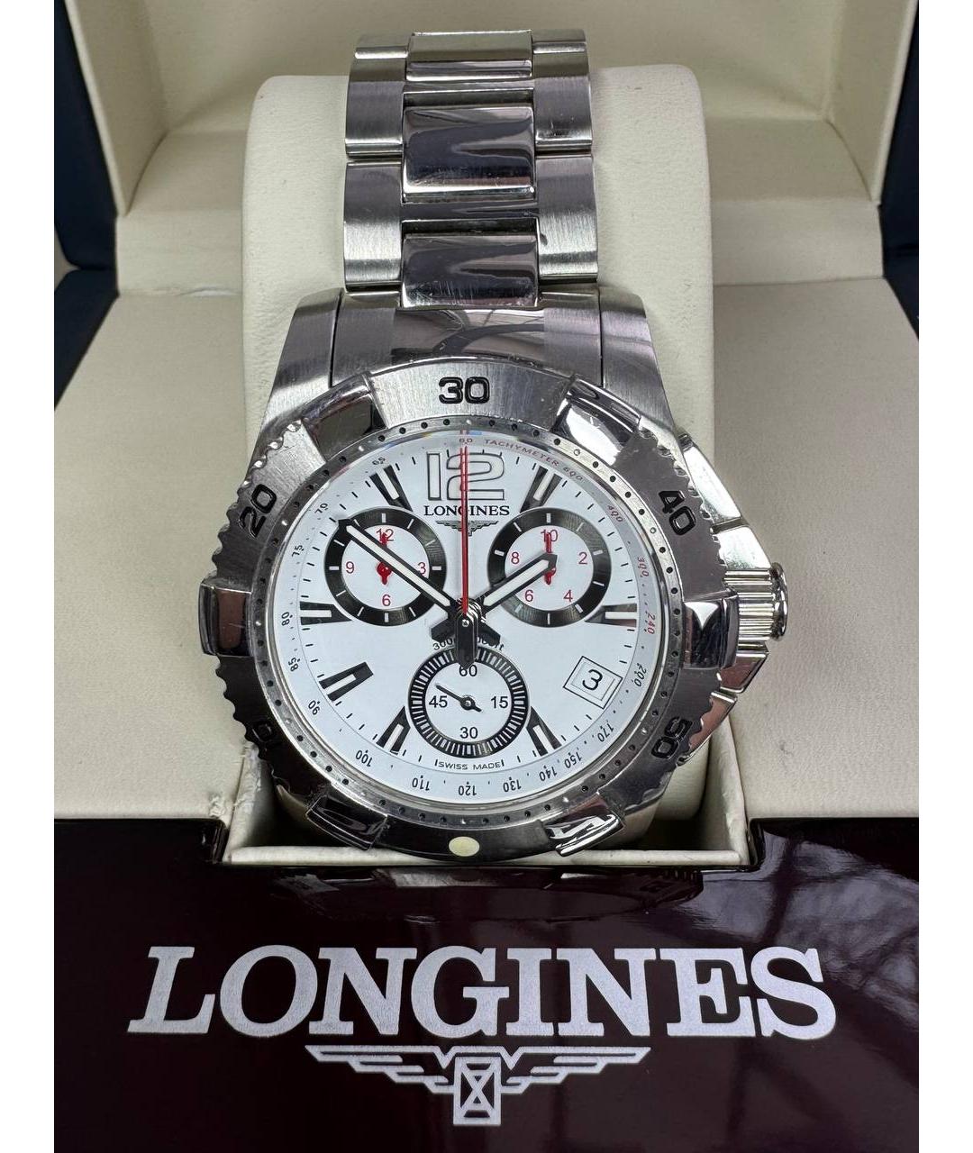 LONGINES Серебряные металлические часы, фото 8