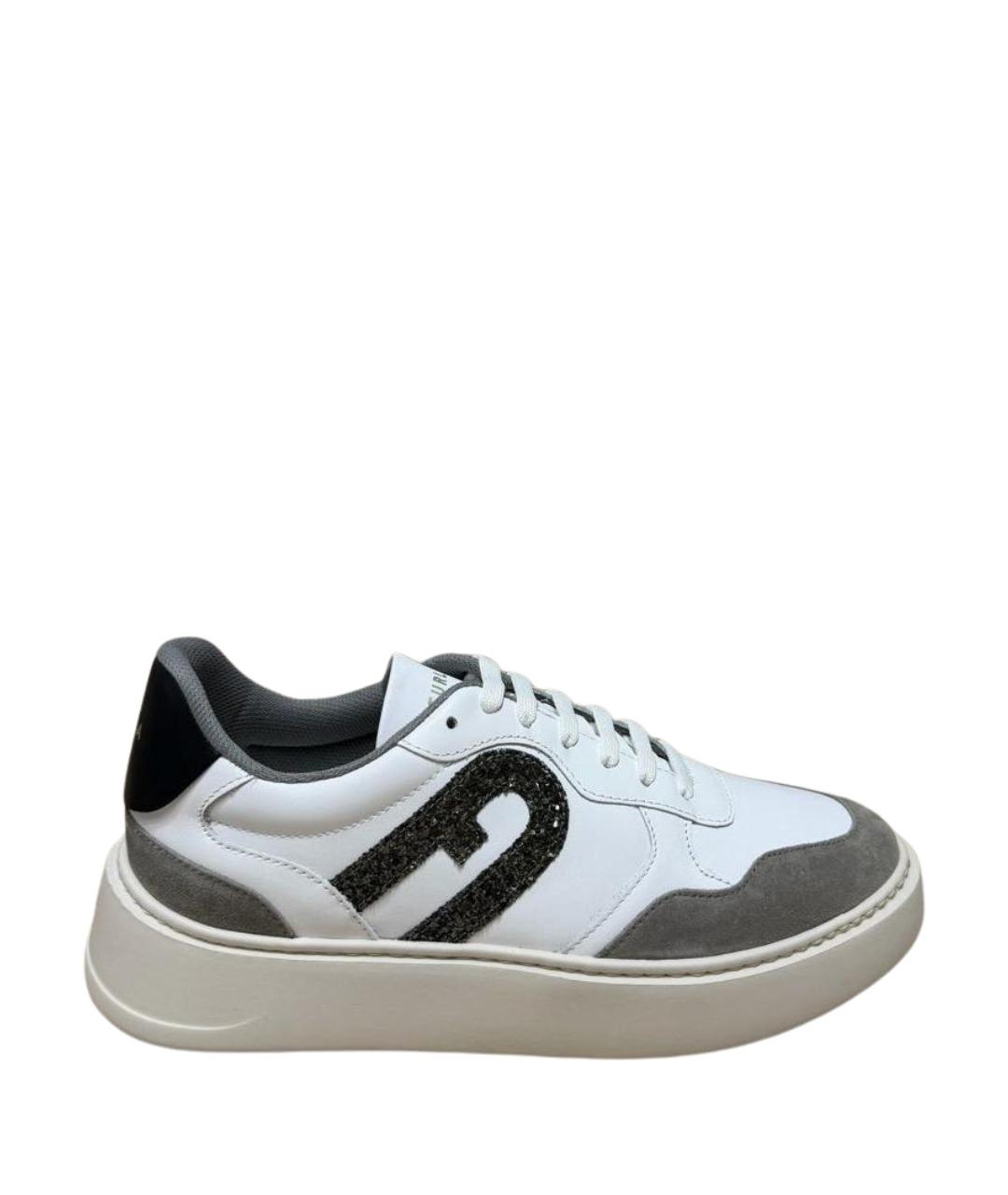 FURLA Белые кожаные кеды, фото 1