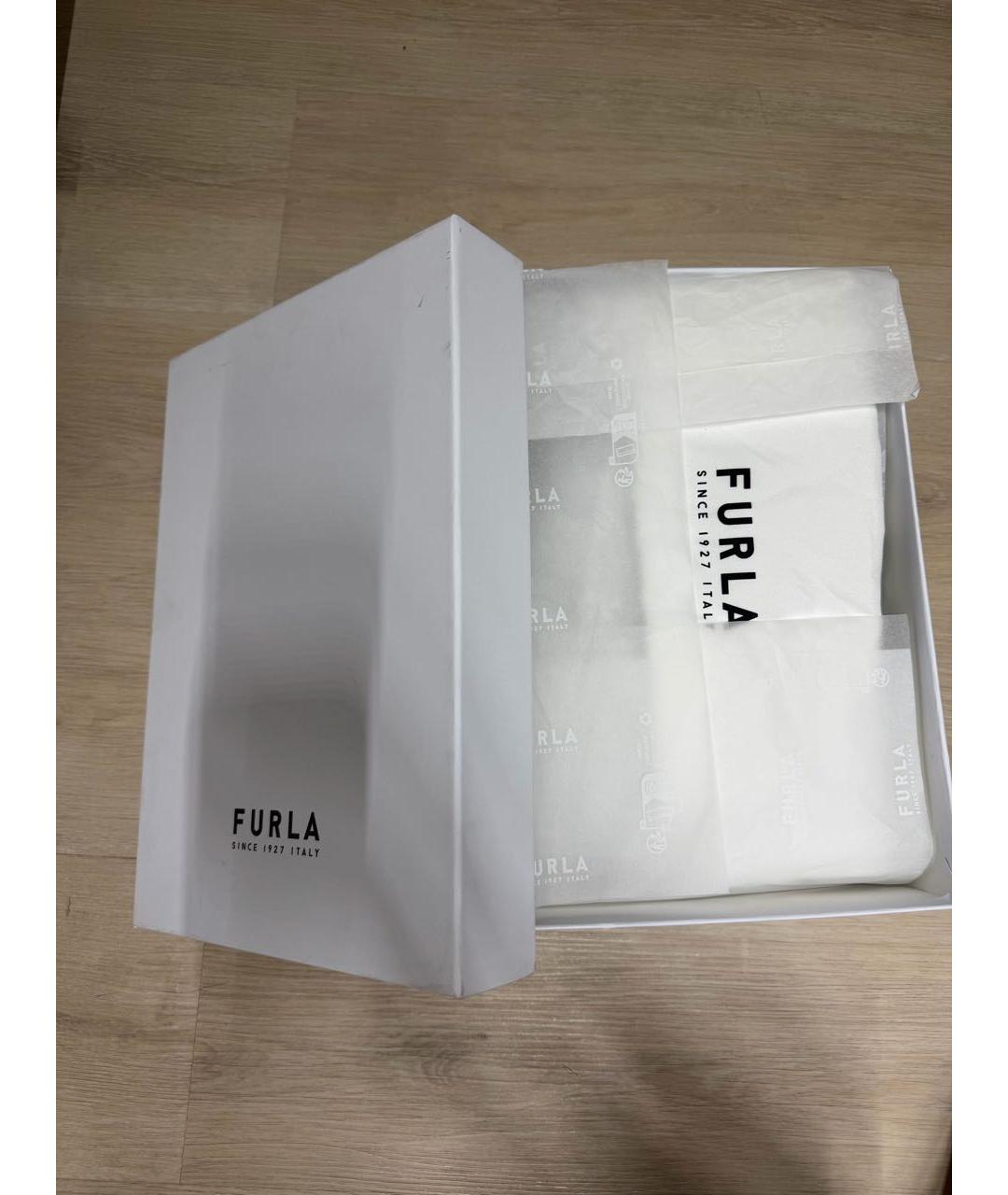 FURLA Белые кожаные кеды, фото 6