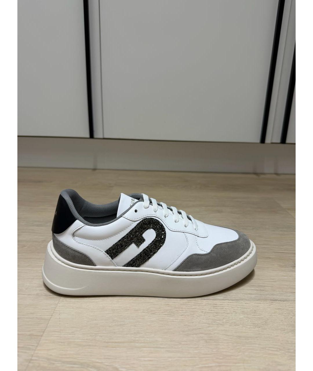 FURLA Белые кожаные кеды, фото 7